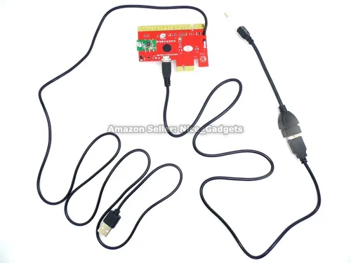 Vista 8 de Nuevo V8 PCIe USB Post Tarjeta de prueba de placa base Kit de diagnóstico de diagnóstico USB único para PC portátil servidor todo en uno Mini PC Mac