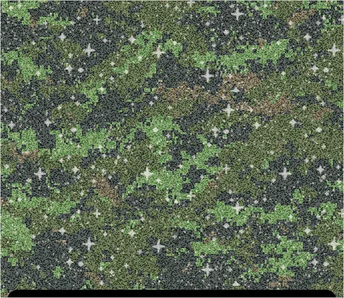 Vista 9 de Camuflaje Estampado Glitter HTV (13.33" x 12") - Camuflaje Azul