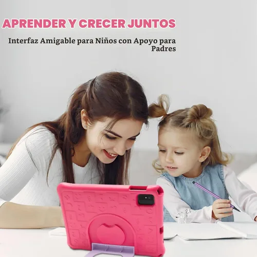 Vista 7 de Tabletas Android 15 – Tableta para niños de 10 pulgadas con funda, Octa-Core, 8 GB+64 GB de almacenamiento (expandible a 1 TB), cámara dual