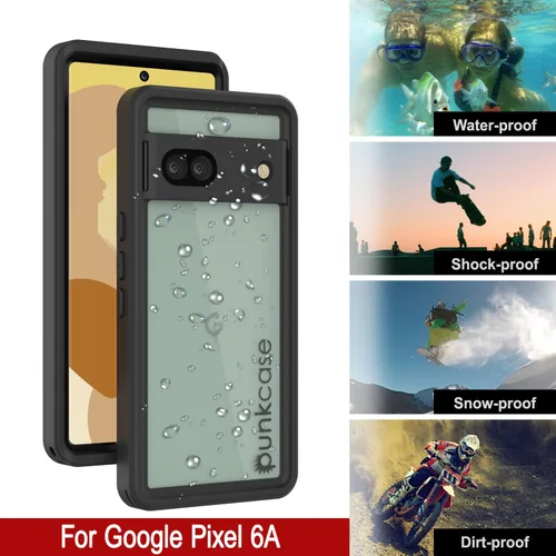 Vista 2 de Punkcase Funda impermeable Pixel 6a [Serie Extrema] [ajuste delgado] [Certificado IP68] [A prueba de golpes] [A prueba de suciedad]