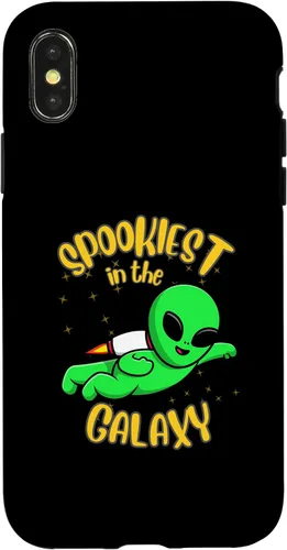 Vista 4 de iPhone 14 Alien Halloween Season Spooky Alien Lover Trick Or Treat Case