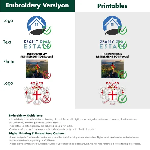 Vista 9 de Custom Polo Shirts for Men Custom Embroidered Polo Shirt, Personalized with Text & Logo