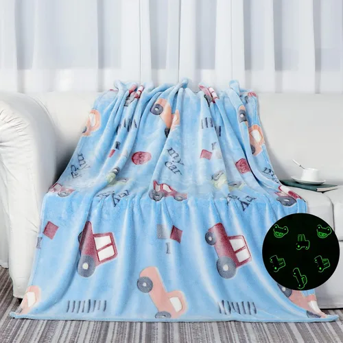 Vista 12 de Manta de unicornio que brilla en la oscuridad para niñas, regalos de unicornios, juguetes para niñas, manta suave para edades de 2, 3, 4, 5, 6, 7