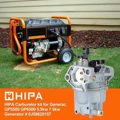 Vista 2 de HIPA GP5500 0J58620157 Carburador para Generac GP5000 GP 5500 GP6000E GP6500 GP6500E GP7500E GP8000E 5KW 5.5KW 6.5KW 389cc Generador Huayi Rusia