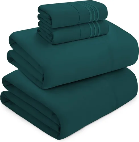 Vista 29 de Mocassi Juego de sábanas de lujo de 4 piezas, calidad prémium de hotel de 1800 hilos, ajuste fácil, sábanas y fundas de almohada resistentes a