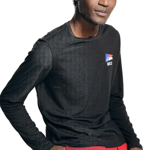 Vista 4 de Nautica Camiseta estampada de manga larga para hombre