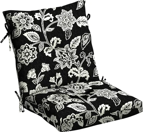 Vista 20 de Arden Selections Cojín de Silla de Comedor Exterior de Felpa Moderna con Mechones y Relleno Blowfill, 21 x 40 pulgadas, Repelente al Agua