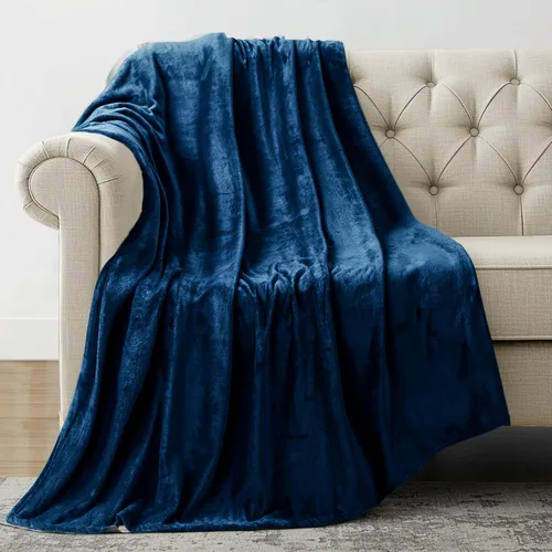 Vista 25 de Utopia Bedding - Manta de vellón de lujo, mullida, antiestática; manta de suave microfibra de 8.8 oz/yd² (300 g/m²) para sofá y cama; tamaño Gris