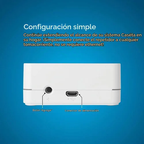 Vista 4 de Lutron Caseta - Repetidor inteligente de hub de iluminación inteligente, expande el alcance de Caseta hasta 60 pies, funciona con Alexa, Apple