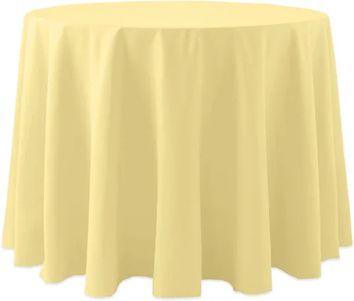 Vista 44 de Ultimate Textile Cotton-Feel - Mantel redondo de 90 pulgadas para comedor, color berenjena, color morado