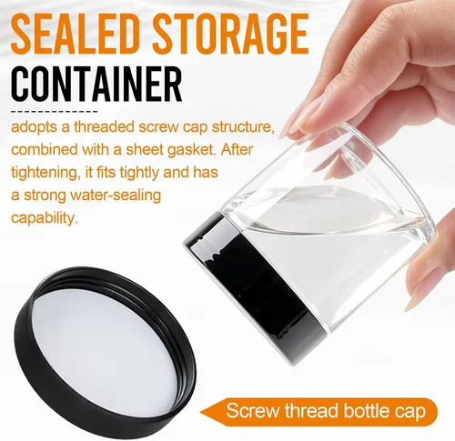 Vista 10 de 60 Pack 4 Oz Plastic Jars with Lids Labels, Cosmetic Jars, Slime Containers