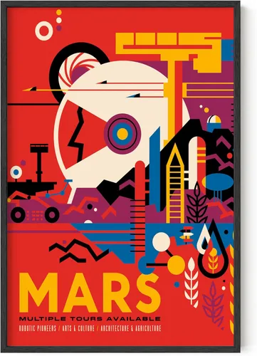 Vista 31 de HAUS AND HUES Arte de pared espacial – Pósteres espaciales vintage, póster JPL de la NASA, pósteres vintage de la NASA para paredes, arte de pared