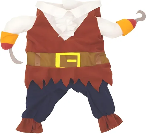Vista 4 de Disfraz para perro de piratas del Caribe (talla mediana)