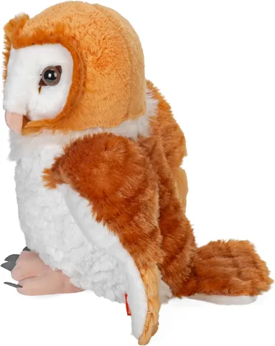 Vista 3 de Wild Republic Barn Own, Cuddlekins, animal de peluche, 12 pulgadas, regalo para niños, juguete de peluche, relleno es botellas de agua recicladas