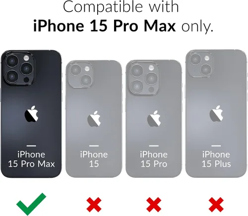 Vista 2 de Crave Funda con soporte para iPhone 15 Pro Max, compatible con MagSafe, protección a prueba de golpes con función atril para Apple iPhone 15 Pro Max
