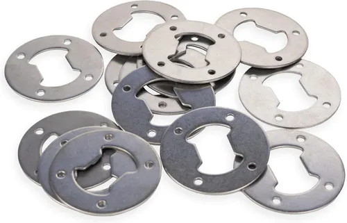 Vista 6 de Buffalo Bottle Craft Insertos para abridor de botellas de acero inoxidable, paquete de 4, redondos, 2 pulgadas de diámetro, 4 agujeros, 4 tornillos