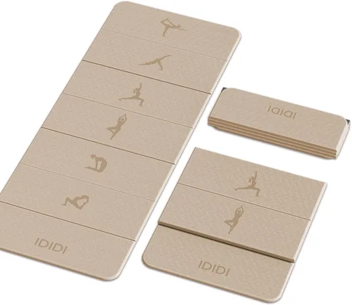 Vista 9 de Foldable Yoga Mat 8mm No-Curl Edges