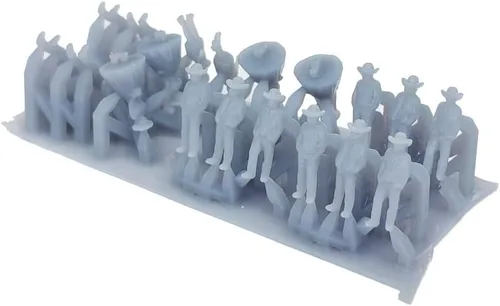 Vista 2 de Outland Models Conjunto de figuras de la gente del viejo oeste (19 piezas) escala 1:220 Z