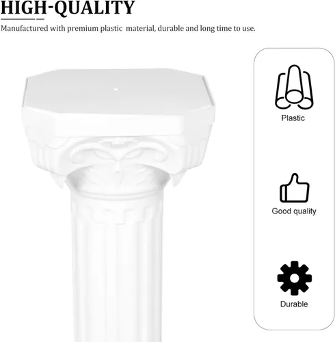 Vista 3 de Columna griega de columna romana estilo corintio, decoración de escultura, soporte para plantas, paisajismo para decoración de bodas en interiores