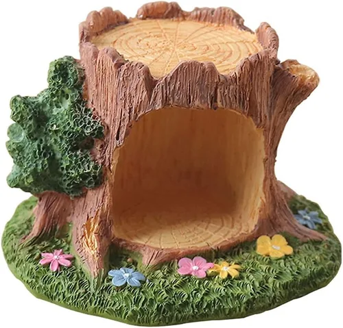 Vista 2 de Escultura de estatua de feng shui chino, decoración creativa de escritorio, linda flor de conejo, suculenta, maceta, decoración del hogar