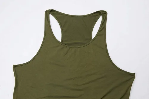 Vista 7 de Camisetas sin mangas de algodón para hombre, ajuste seco, gimnasio, culturismo, entrenamiento, fitness, muscular, camisetas sin mangas