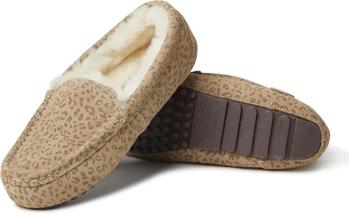 Vista 3 de Dearfoams Fireside - Mocasines de oveja para mujer