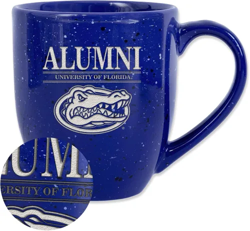 Vista 114 de Rico Industries NCAA Illinois Fighting Illini Alumni - Taza de café de cerámica moteada grabada con láser de 16 onzas