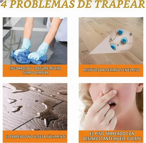 Vista 4 de 2 piezas Momeng FloorOrange, FloorCare, Momeng Floor Liquid, Potente piso de descontaminación, concentrado multiusos (6.8 fl oz)