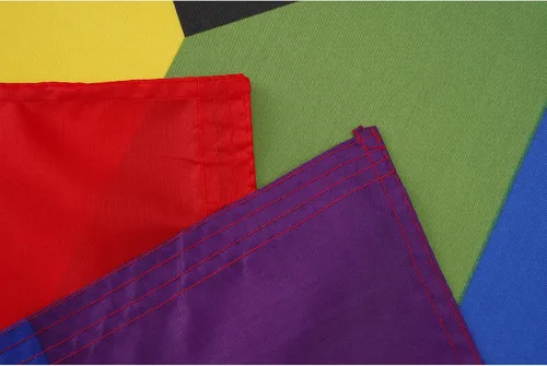 Vista 3 de Homissor Bandera del orgullo de 10 x 15 pulgadas, banderas gay para exteriores, gran arco iris, LGBT, comunidad lesbiana, transgénero, bandera