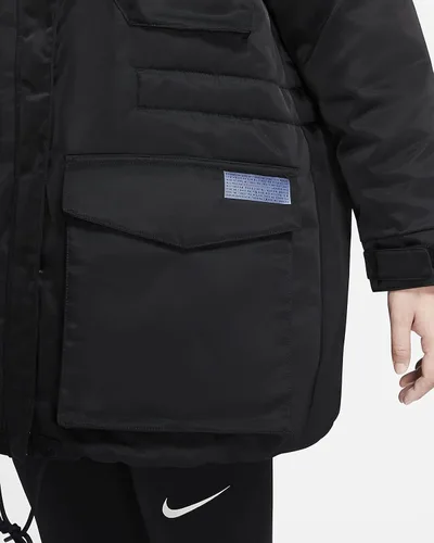 Vista 4 de Mujer Nike Down-Fill Parka Chaqueta NSW City Ready Negro