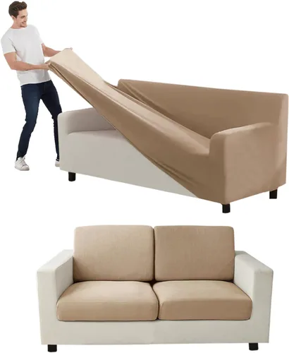 Vista 132 de Funda para Sofá de Terciopelo, Fundas Elásticas para Sofá para Funda Principal Separada/Respaldos y Cojines de Asiento, Funda para Sofá, para Fundas
