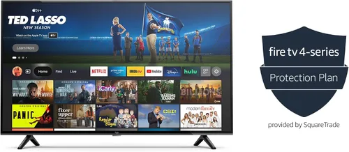 Vista 2 de Paquete de televisión inteligente Amazon Fire TV 4-Series de 43" en 4K UHD con plan de protección de 4 años