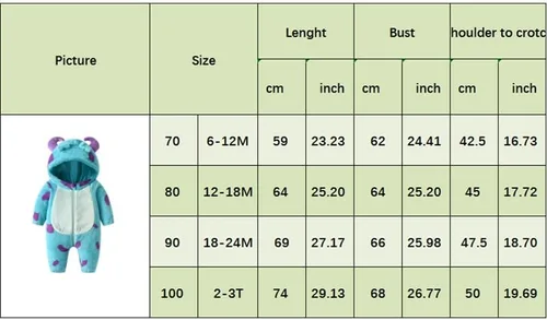 Vista 6 de Cute Animal Costume for Toddler Baby Girl Boy One Piece Romper Winter Fuzzy Warm Hooded Jumpsuits Christmas Gifts