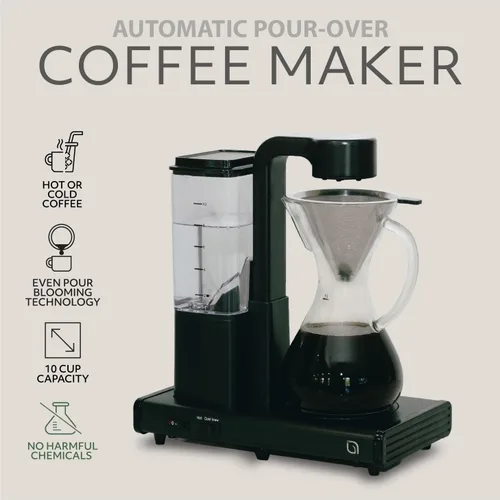 Vista 2 de WILLOW Cafetera de goteo de 10 tazas, cafetera automática con jarra de vidrio y función de apagado automático, adecuada para café caliente y helado