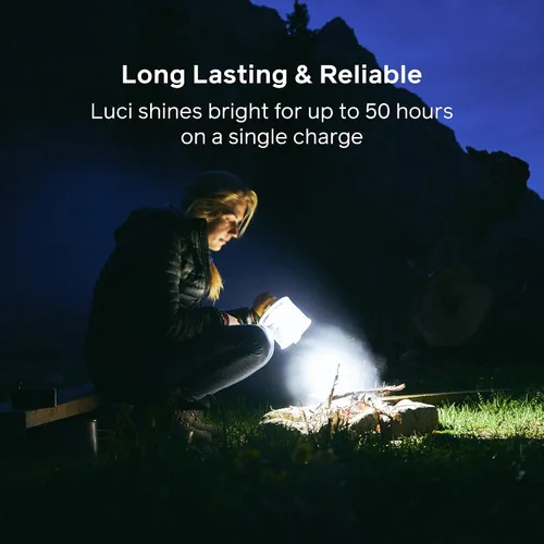 Vista 3 de BioLite Luci Charge - Linterna solar recargable inflable para acampar, carga 150