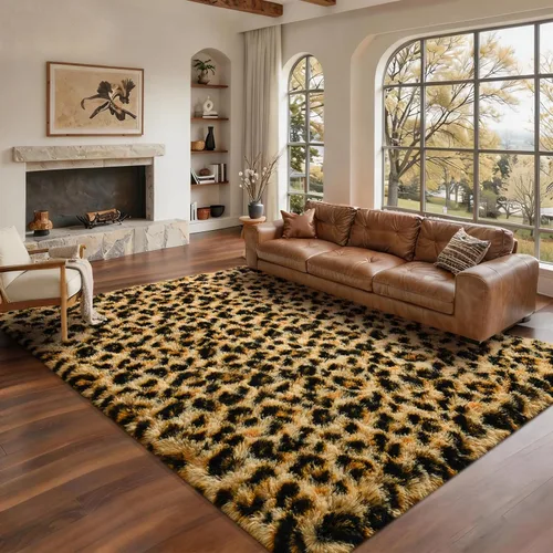 Vista 9 de BENRON Alfombras de pasillo rosas para dormitorio de niñas, estampado de leopardo, 2 x 6 pies para decoración de habitación de niños, guardería