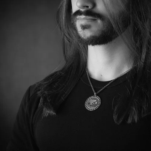 Vista 39 de Collar Yin Yang para hombre, joyería colgante de alta calidad de aspecto antiguo, regalos de Yin Yang, joyería vikinga para hombres
