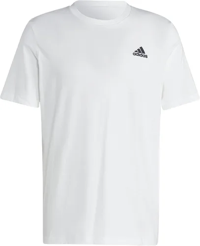 Vista 2 de Adidas Camiseta con logotipo pequeño bordado para hombre Essentials