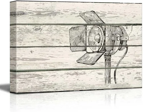 Vista 31 de wall26 - Obra de arte con estampado de madera de ciervo en bosque de abedules - Lienzo rústico para pared, arte para el hogar - 16 x 24 pulgadas