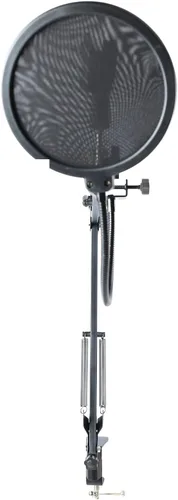 Vista 8 de Tyenaza Soporte de brazo de micrófono, brazo de brazo de brazo de brazo ajustable Boom giratorio Scissor Set de soporte de brazo de micrófono