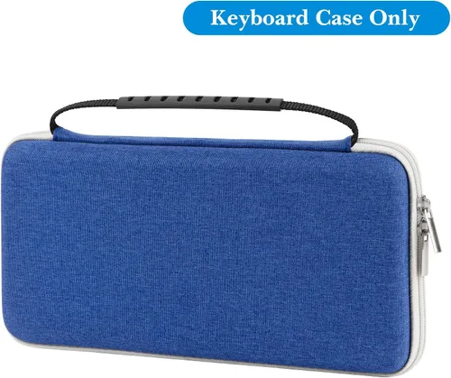 Vista 2 de Geekria Funda de transporte para teclado, funda protectora de viaje rígida para teclado compacto pequeño, compatible con Logitech K380, Logitech