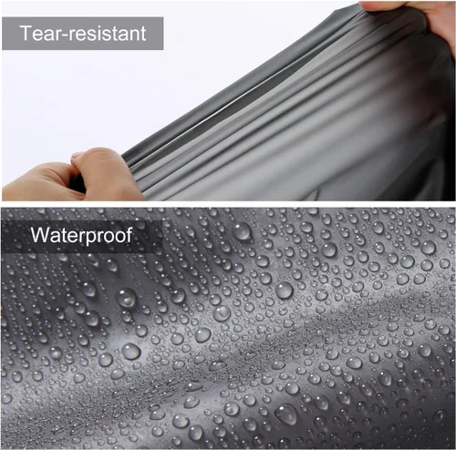 Vista 6 de UNIQUEBELLA EVA Raincoat Waterproof Rain Poncho Reusable Unisex for Women Long Rain Cape