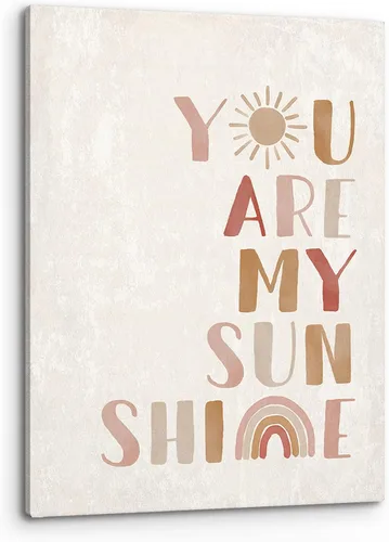 Vista 10 de PHAMTE Decoración de pared para dormitorio de niñas, arte de pared con texto en inglés «She is Sunshine Mixed with a Little Hurricane», lienzo