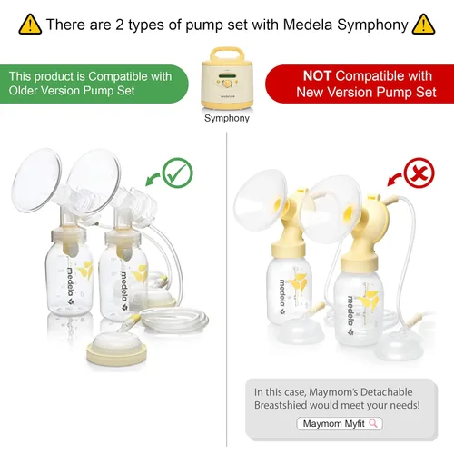 Vista 4 de Protector de pecho de una pieza (0.75 pulgadas, extra pequeño) compatible con extractores de leche Medela
