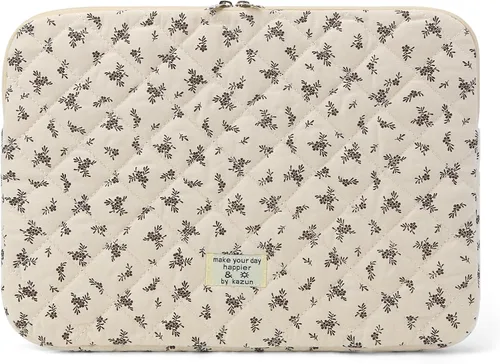 Vista 26 de Funda acolchada para laptop de 15 a 15.6 pulgadas, bonita funda protectora acolchada para computadora portátil con estampado floral para MacBook