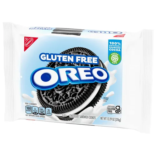 Vista 11 de OREO Galletas sándwich de chocolate sin gluten, galletas sin gluten, 13.29 oz