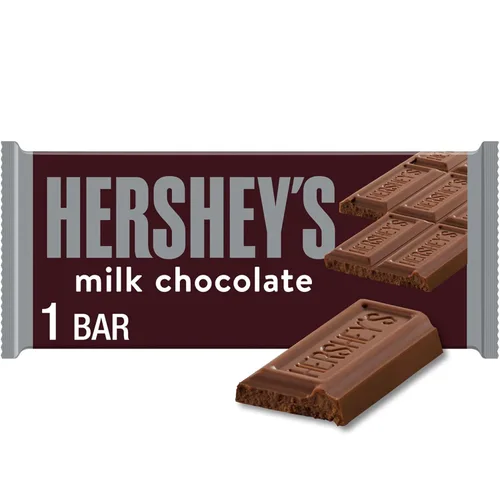 Vista 11 de HERSHEY'S Tamaño de bocadillo de chocolate con leche, barras de caramelo, 0.45 onzas (8 unidades)
