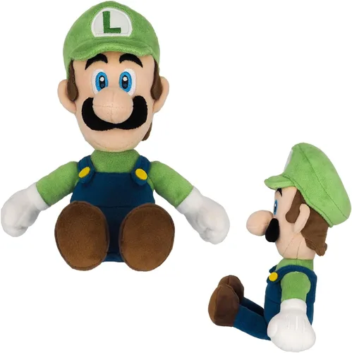 Vista 5 de Sanei Super Mario All Star Collection Luigi - Peluche de 10 pulgadas, tamaño pequeño