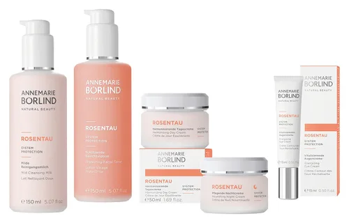 Vista 5 de ANNEMARIE BÖRLIND - ROSE DEW Leche limpiadora - Lavado facial vegano natural de aguacate pepino y agua de rosas - Hidrata y elimina el maquillaje