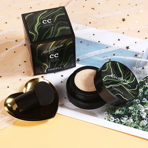 Vista 2 de Mushroom Head Air Cushion CC Cream Nature Foundation, crema BB hidratante, corrector mate de larga duración, base de maquillaje brillante